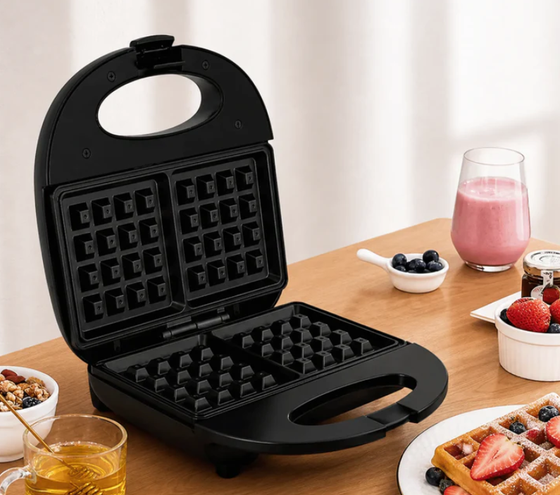 Waflera Winning Star Con Placas Antiadherente Dobles y Potencia 750w ST-2121