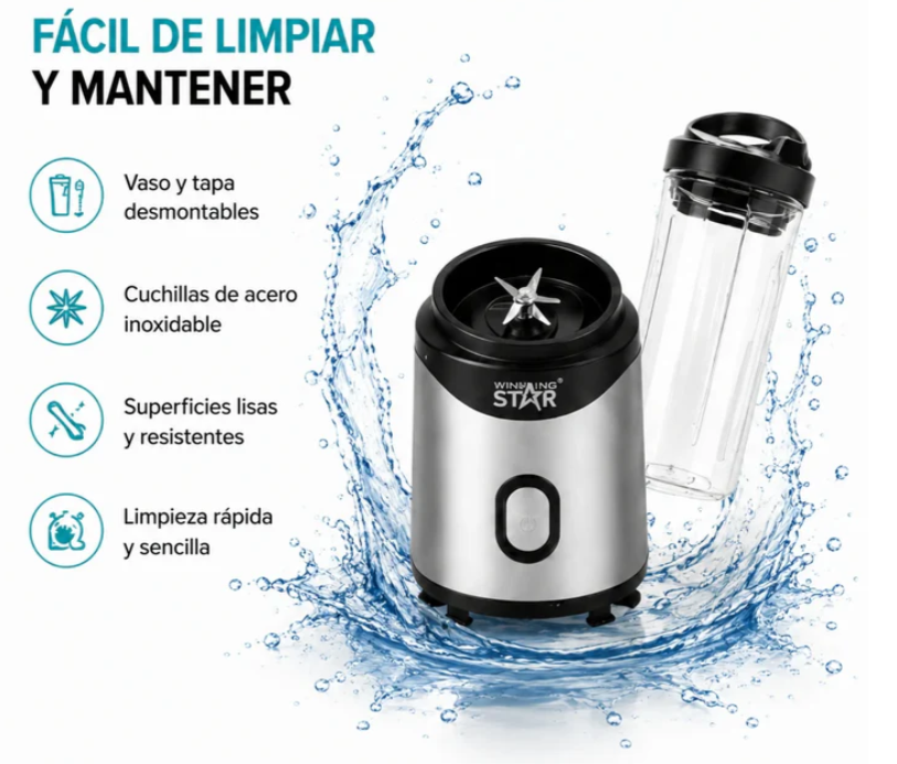 Licuadora Personal Portátil Winning Star ST-2091