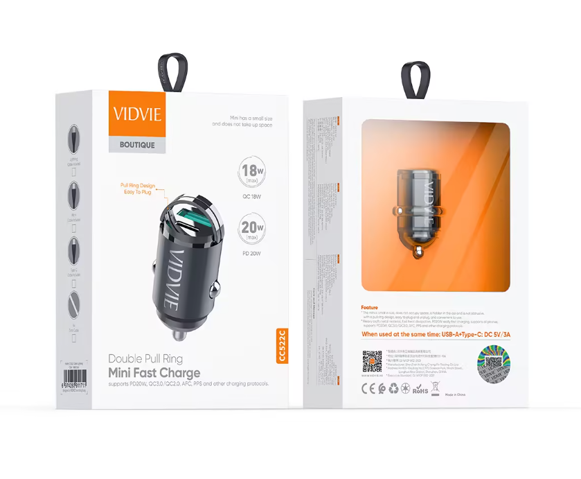 Cargador Vidvie CC522C TC