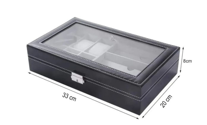 Estuche Organizador De Relojes y Gafas W75-BW75-C