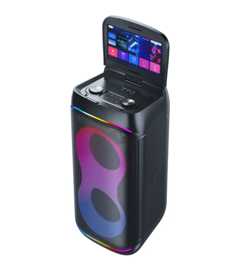 Parlante Cabina Bluetooth Con Pantalla Táctil RGB GD-1066