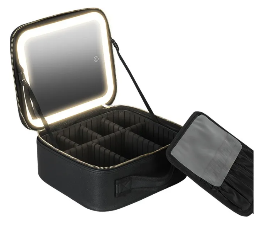 Cosmetiquera Con Espejo Y Luz Led