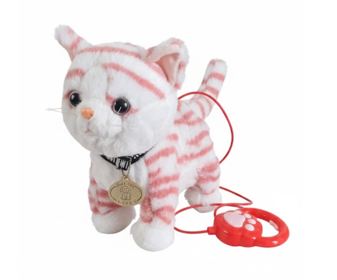 Gato Peluche Interactivo Camina Canta Maulla Control Remoto