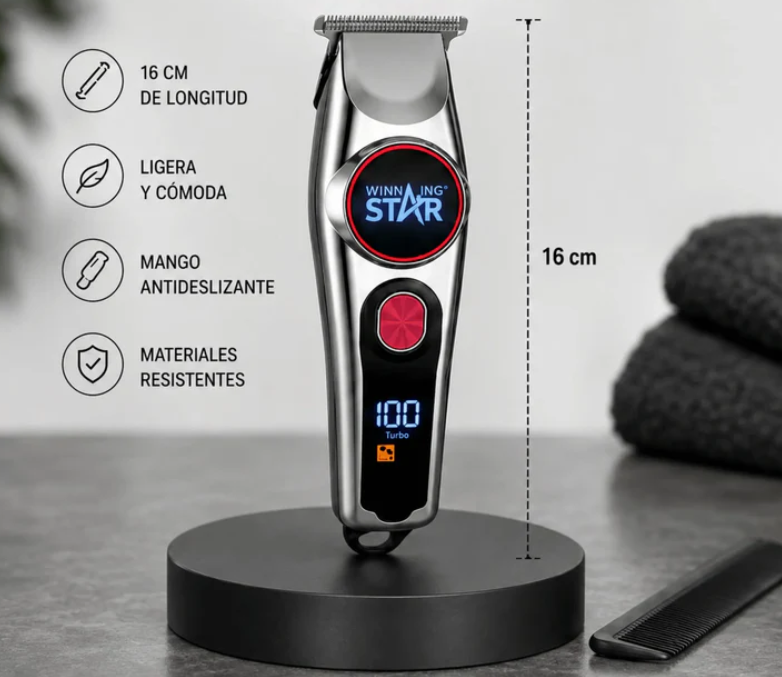 Máquina Peluquera Winning Star Con Pantalla LED ST-5640