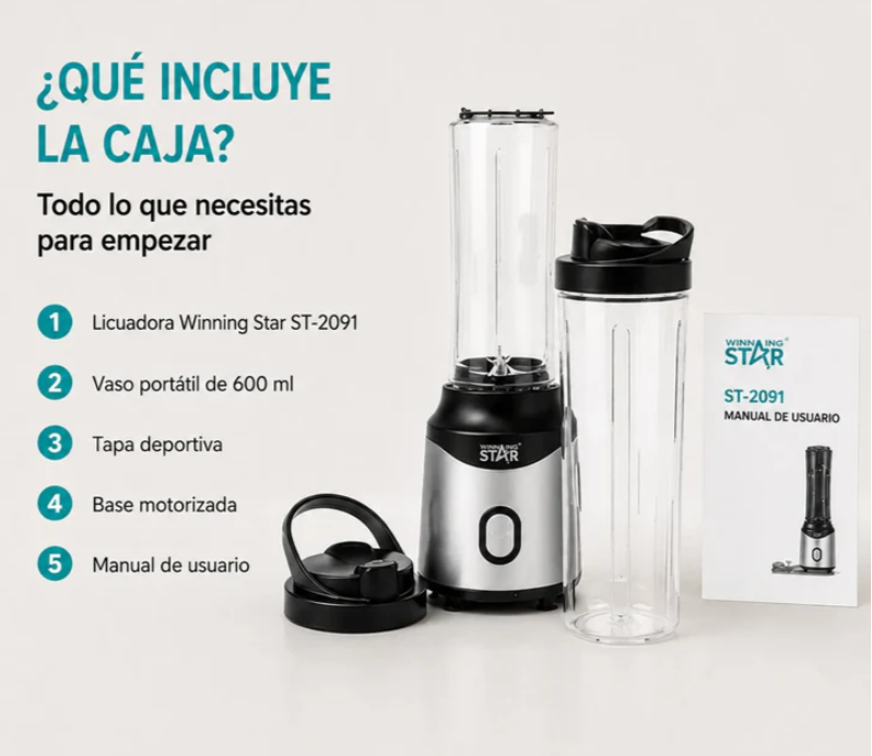 Licuadora Personal Portátil Winning Star ST-2091