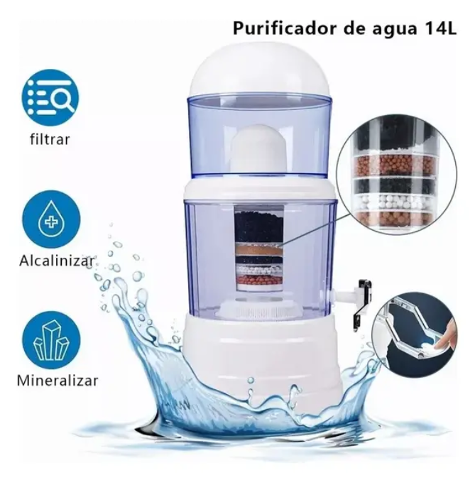 Filtro Purificador De Agua 14 Litros