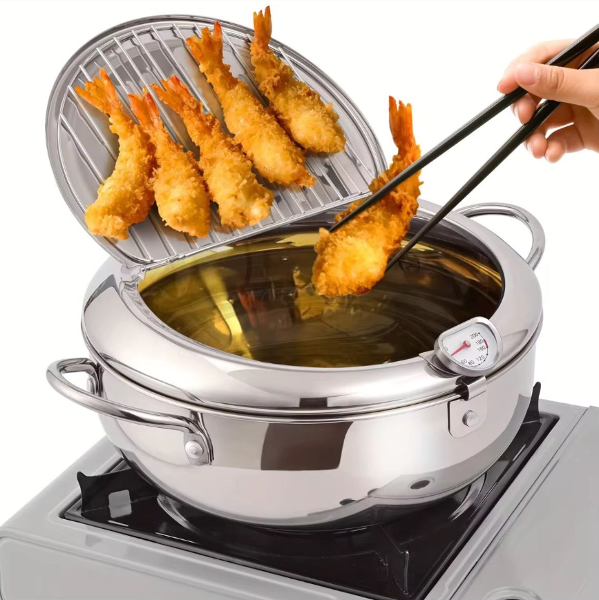 Olla Freidora Japonesa De Acero Inoxidable HK020