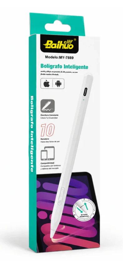 Lápiz Inteligente Capacitivo Recargable Para Android Y Apple Baihuo City MY-7889