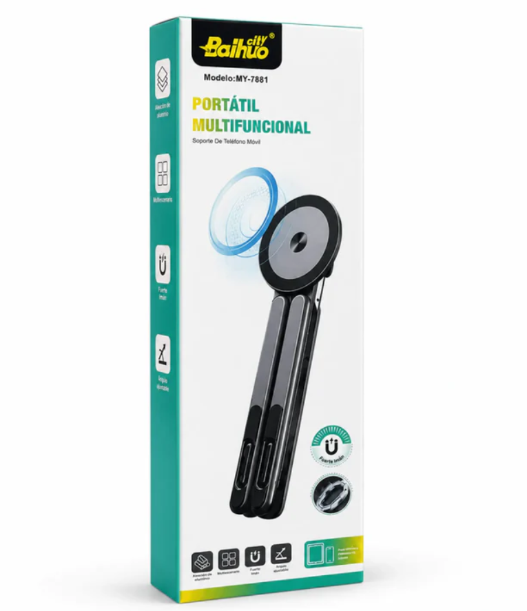 Soporte Magnético Plegable Para Celular Y Tablet Baihuo City MY-7881