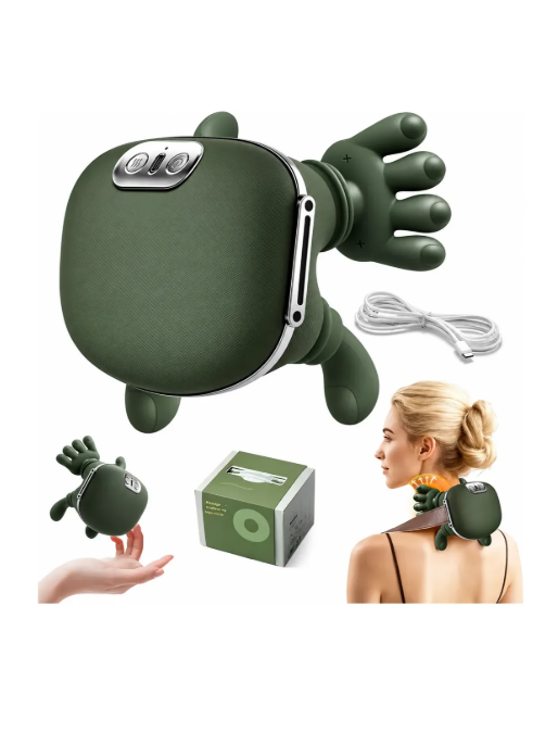 Masajeador Eléctrico Cervical Manos Tortuga Portátil