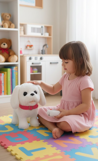 Perro Peluche Interactivo Camina Y Ladra