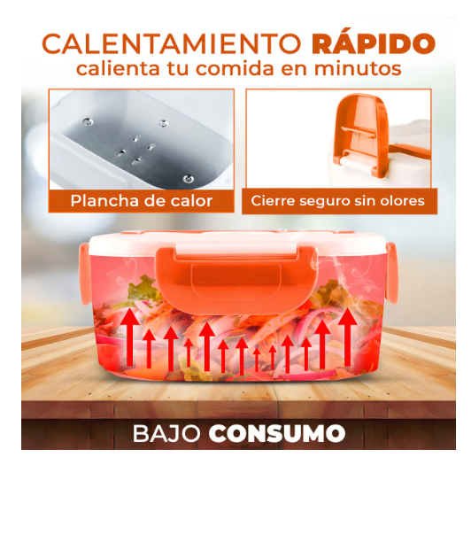 Lonchera Electrica Porta Comidas Portátil + Cuchara YS-002