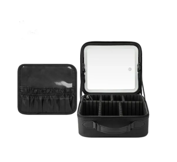 Cosmetiquera Con Espejo Y Luz Led