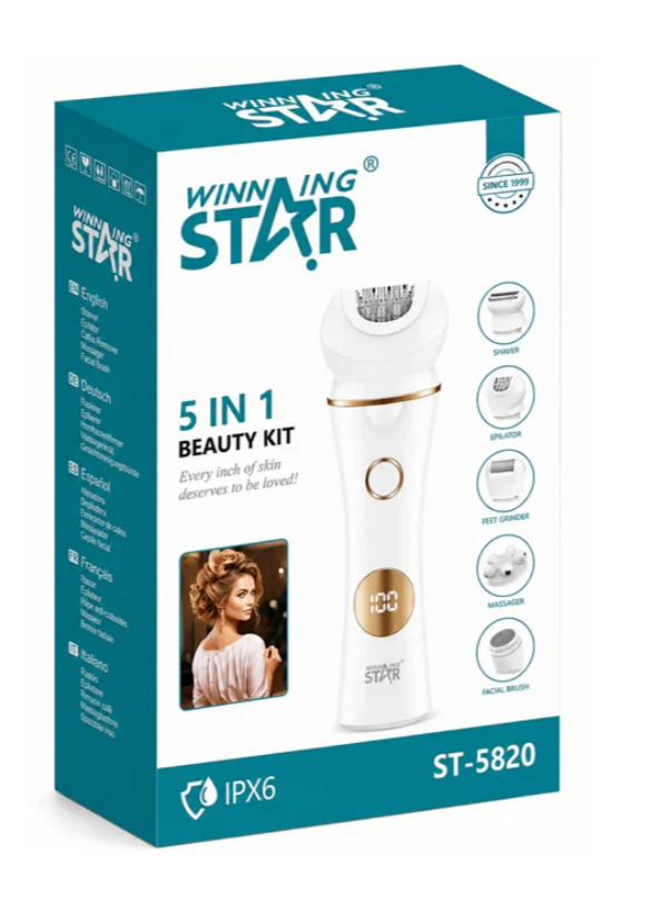 Depiladora Femenina 5 En 1 Winning Star ST-5820