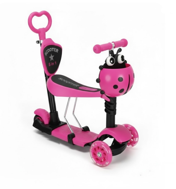 Patineta Scooter Mariquita Musical Con Luces