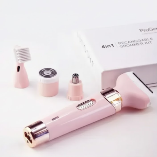 Kit Afeitadora Recargable Geemy 566 3 En 1+Máquina Depiladora Femenina Gemmy GM-3074 4 En 1