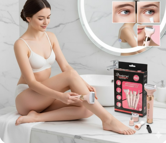 Máquina Depiladora Femenina Gemmy GM-3074 4 En 1 Recargable