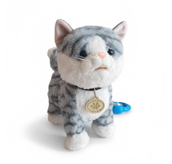 Gato Peluche Interactivo Camina Canta Maulla Control Remoto