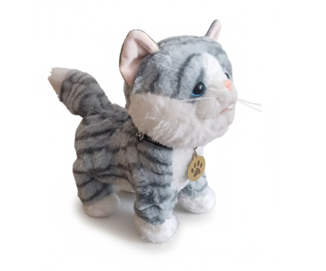 Gato Peluche Interactivo Camina Canta Maulla Control Remoto