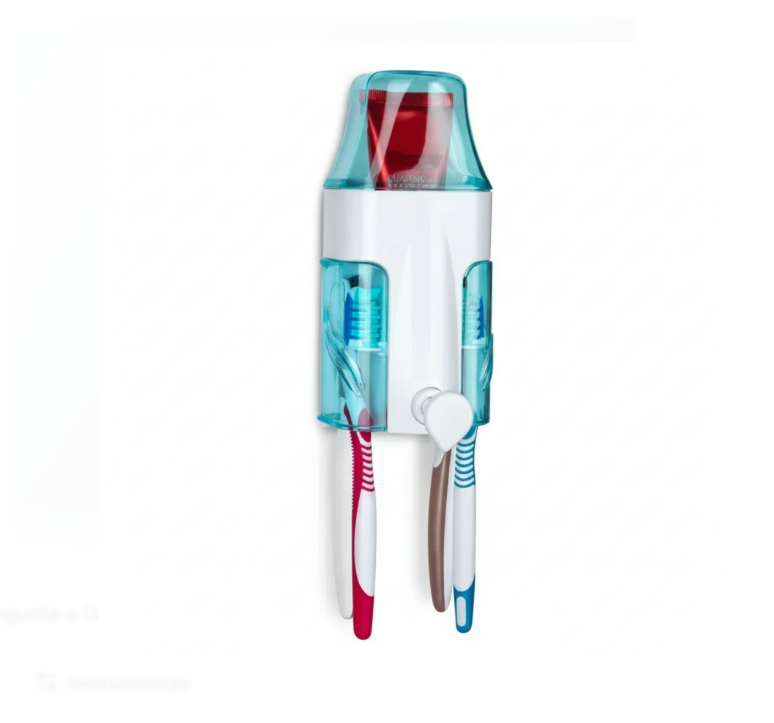 Dispensador De Crema Dental Para 4 Cepillos