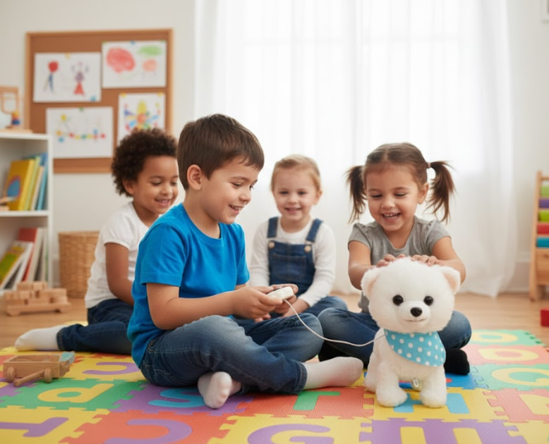 Perro Peluche Interactivo Camina Canta Ladra Control Remoto