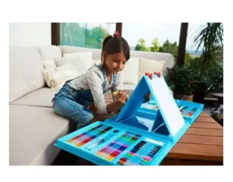 Set Kit Arte Niños Maleta Crayon Acuarela Plumon 208 Piezas