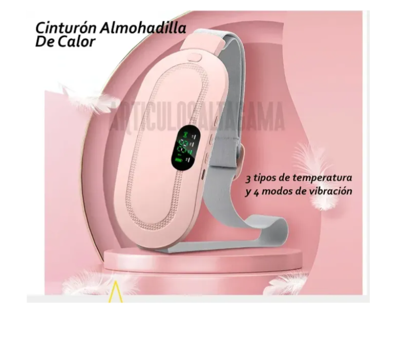 Cinturón Masajeador Térmico Portátil Para Cólicos