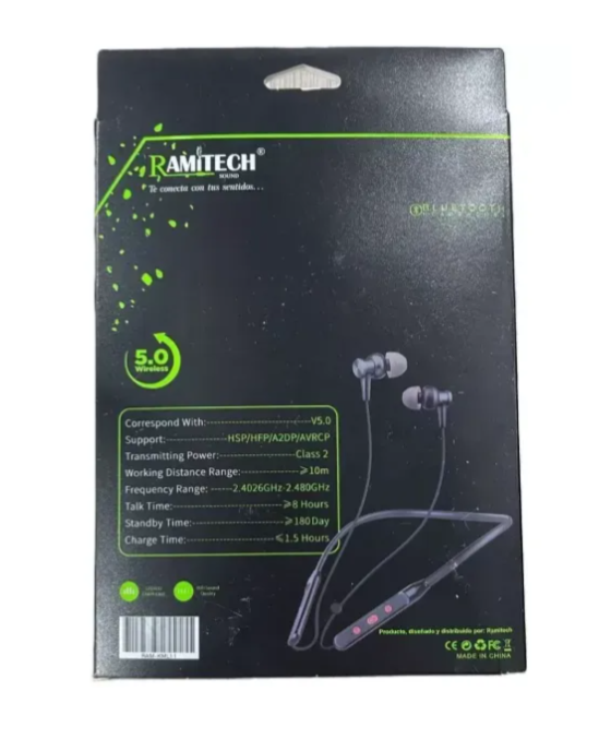 Audífono Bluetooth De Cuellera RAM-KML11