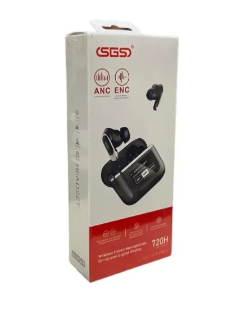 Audífonos Bluetooth TWS Con Pantalla Táctil SGS TM Ref: Tour Pro 2