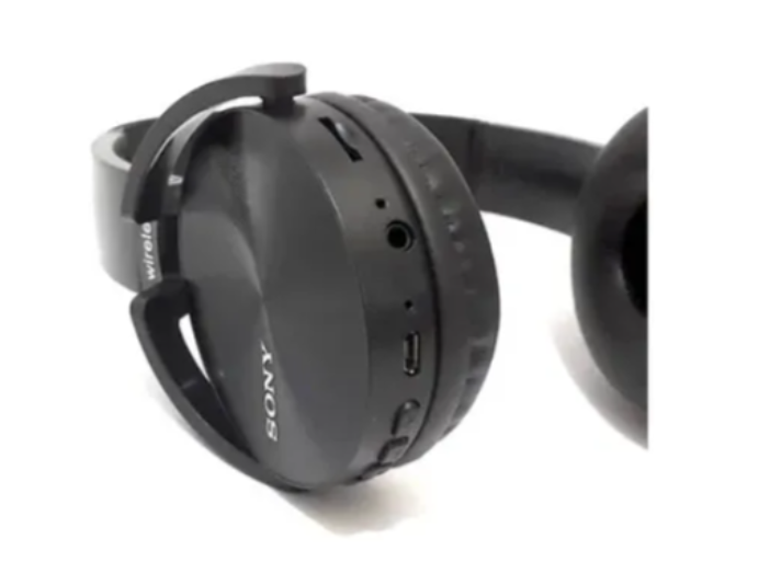 Audífonos Diadema Sony Genérico B450BT  Bluetooth Micro Sd - NEGRO