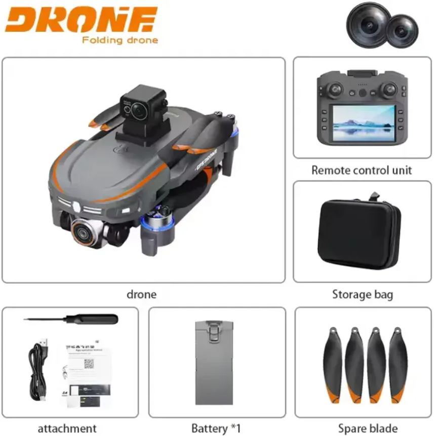 Drone Para Principiante Con Gps Y Control Recargable Con Pantalla S28 GPS