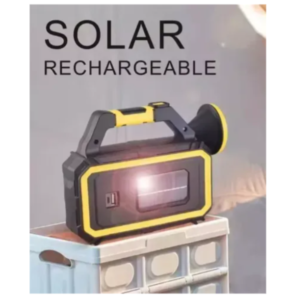 Luz Led Recargable Con Panel Solar HS-8036-7-B