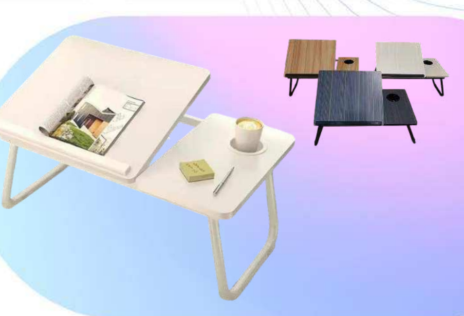 Mesa Plegable, Graduable  Con Portavasos AE0036