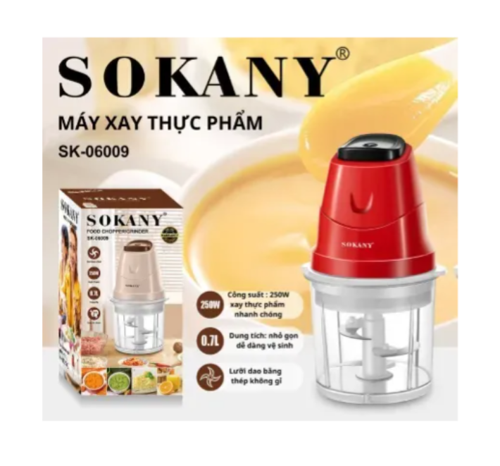 Procesadora y Picadora de Alimentos/Carne/Verduras Sokany Sk-06009