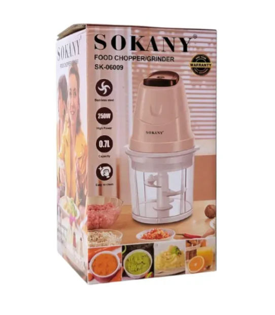 Procesadora y Picadora de Alimentos/Carne/Verduras Sokany Sk-06009